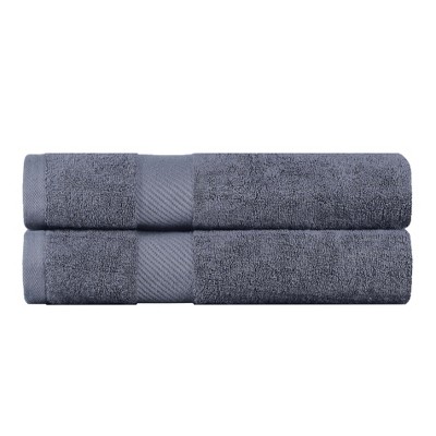 Luxury Cotton Solid Medium Weight Bath Towel Set by Blue Nile Mills
