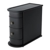 Resenkos Nightstand,Bedside End Table,Wood End Table, Narrow Side Table Nightstand with 2 DrawersWood End Table, Narrow Side Table Nightstand with 2 - 4 of 4