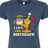 Women's - Garfield - I Live For Birthdays Fitted Graphic T-Shirt - 2 of 3