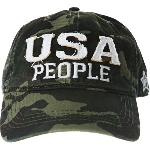 Pavilion Gift Company - USA People - Camouflage Adjustable Hat - Hats - 1 of 4