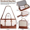 3-Piece Weekender Duffle Bag Set for Women with Shoe Compartment & Wet Pocket, Large Travel Carry-On Tote with Toiletry Bag - 2 of 4