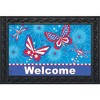 Briarwood Lane Doormat 30x18 Indoor Outdoor American Butterflies Patriotic Doormat - 2 of 4