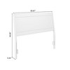 AFI Furnishings Casanova Full Solid Wood Panel Headboard in White - 2 of 4
