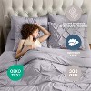 Nestl 9 Piece Comforter Set, Pinch Pleated Bedding Set, Bed in a Bag, Comforter Set with Down Alternative Pillows - 4 of 4