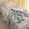 3 Layer Muslin Cotton Toddler Blanket, Super Soft and Warm Crib Blanket - NTBAY - 3 of 4