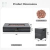 42/56 inch Outdoor Magnesium Oxide Fire Pit Table Propane for Outside Patio with Tank Cover - 3 of 4