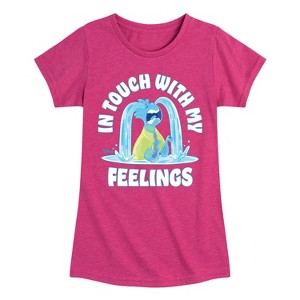 Girls' - Elemental - Wade In Touch With My Feelings Fitted Short Sleeve Graphic T-Shirt - 1 of 4