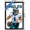 Trends International NFL Philadelphia Eagles - Jalen Hurts Feature Series 23 Framed Wall Poster Prints - 3 of 4