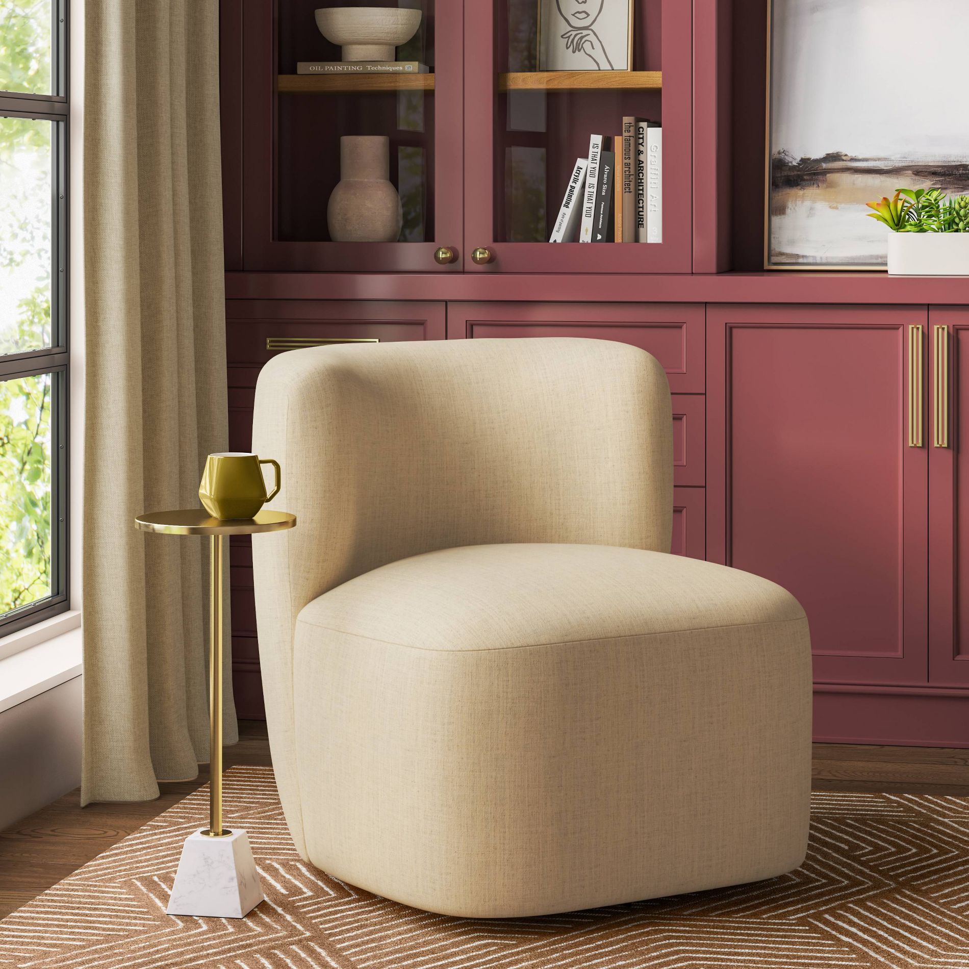 Neko Swivel Chair in Linen - Threshold™