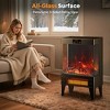 Etust Freestanding Electric Fireplace Heater for Indoor Use, Faux Fireplace Stove with Panoramic Flame, Adjustable Thermostat 24.41" - 2 of 4
