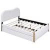 KTMBDW  Platform Bed Frame with Fabric Upholstered Headboard and Twin Size Trundle, Bed Frame with Wooden Slats Support, No Box Spring Needed - 4 of 4