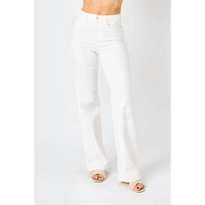 Women's Braided Waist Band Wide Leg Jean - Judy Blue