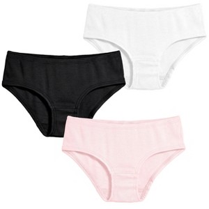 City Threads Girls Soft Cotton Brief 3-Pack - USA - Made - 1 of 4