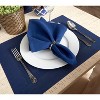 DII PVC Doubleframe Indoor/Outdoor Placemat Set/6, Nautical Blue, 13x17.25" - 4 of 4