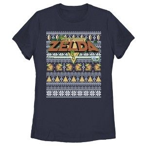 Women's Nintendo Ugly Christmas Legend of Zelda T-Shirt - 1 of 4