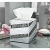 Creative Scents Silver Mosaic Tissue Box Cover Square - 2 of 4