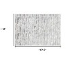 HomeRoots 10' X 13' Black and Silver Abstract Washable Non Skid Area Rug - 3 of 4