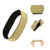 Unique Bargains Breathable Wig Edge Fixing Headband 23.62"x1.57" Black Gold Tone 1 Pc - 3 of 4