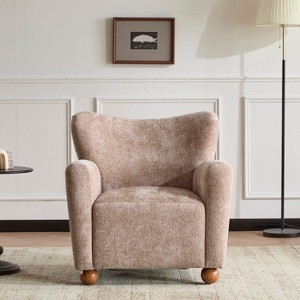 Christopher Knight Home Ember Contemporary Cozy Wingback Upholstered Accent Chair - 1 of 4