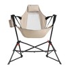 ALEXOUN 2Pcs Folding Outdoor Portable Camping Chair with Pillow and Cup Holder, Recliner with Carry Bag for Outdoor Travel Camping - 3 of 4