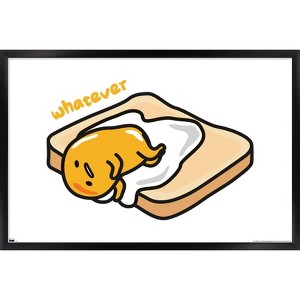 Trends International Gudetama - Whatever Framed Wall Poster Prints - 1 of 4