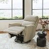 Hilario Fall 30.31''Wide Genuine Leather Swivel Rocker Recliner  Deal of the day | ARTFUL LIVING DESIGN - 2 of 4
