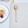 Unique Bargains Kitchen Wooden Soup Spoons for Eating Mixing Stirring Cooking 7.1" Long 1 Pc - 3 of 4