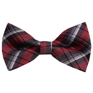 Men's Plaid Color 2.75 W And 4.75 L Inch Pre-Tied adjustable Bow Ties - 1 of 3