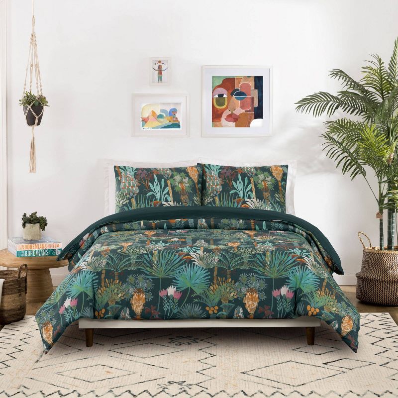 Justina Blakeney for Makers Collective 3pc Phoenix Duvet Cover Bedding Set, 1 of 7