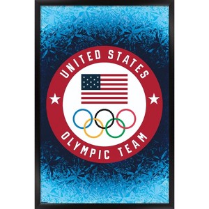 Trends International Team USA: 2026 Winter Olympics (Milan) - Logo Framed Wall Poster Prints - 1 of 4