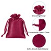 Unique Bargains Mini Smooth Wedding Christmas Satin Bags with Drawstring 50 Pcs - 3 of 4