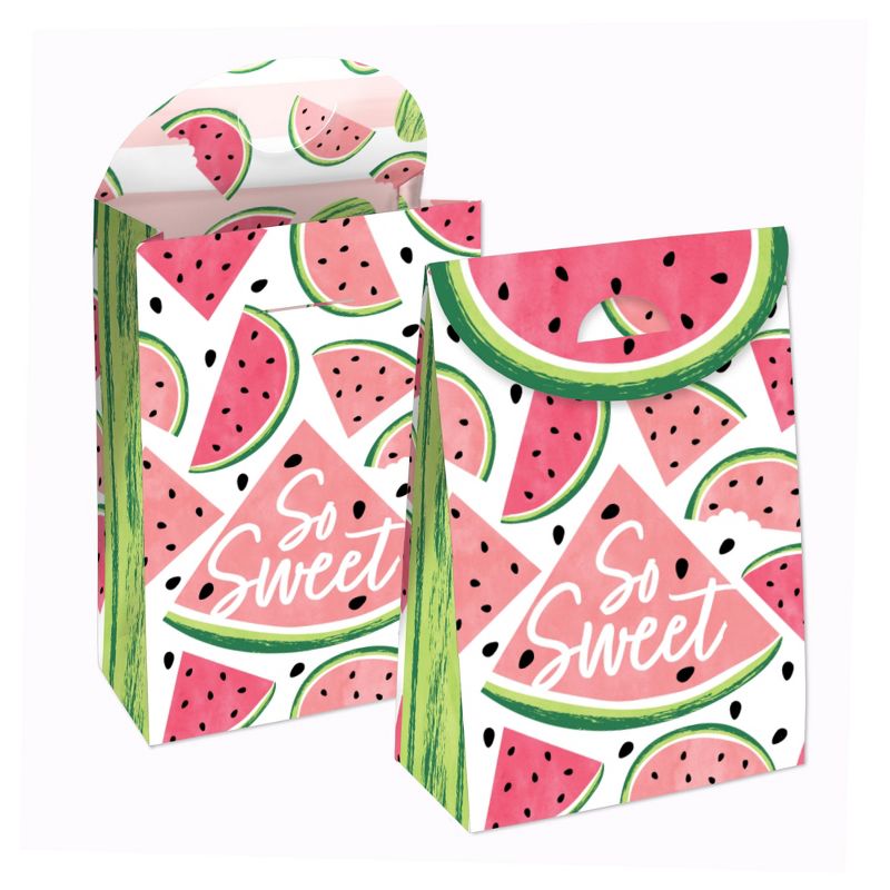 Big Dot of Happiness Sweet Watermelon - Fruit Gift Favor Bags - Party Goodie Boxes - Set of 12, 1 of 9