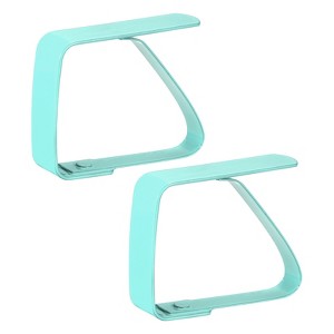 Unique Bargains 420 Stainless Steel Outdoor Restaurant Picnic Tablecloth Clips 2 Pcs - 1 of 4
