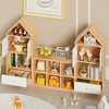 67.72"Versatile Children's Bookshelf with House-Shaped Design, Multi-Functional Storage,White - 4 of 4