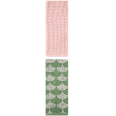 REGALWOVEN Cotton Hand Towels Absorbent Soft for Bathroom Hand Face Gym Spa 13" x 30"/13" x 29" 2 Pcs