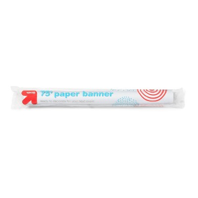 25"x75" Paper Banner White - up&up™: Poster Display Board, 0.004 Thickness, 900 Length