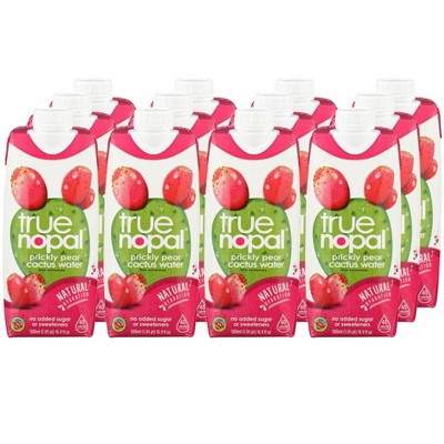 True Nopal Prickly Pear Cactus Water - Case of 12/16.9 oz