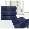 White Classic Luxury 100% Cotton Bath Towels Set of 4 - 27x54" - 4 of 4