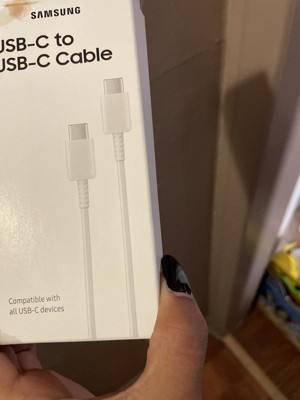 Cable Samsung tipo c a tipo c blanco — Bristol