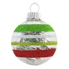 Christopher Radko 2.0 Inch Vintage Reflectors & Rounds Set Stripes Glitter Tree Ornament Sets - 3 of 4