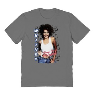 Whitney Houston Men's Cool Whitney Short Sleeve Graphic Cotton T-Shirt - 1 of 1