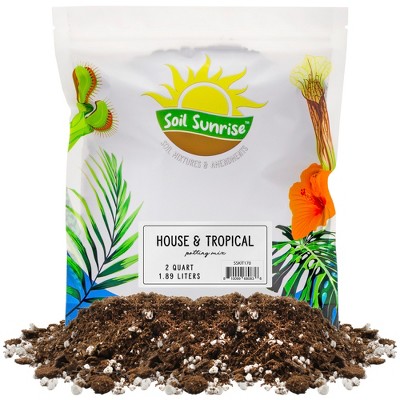 Soil Sunrise Tropical House Plant Potting Mix for All Types of Indoor House Plants