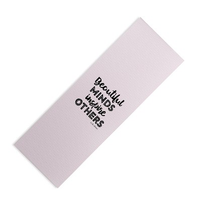 The Optimist Beautiful Minds Inspire Others (6mm) 24" x 70" Yoga Mat - Society6