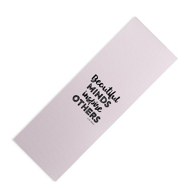 The Optimist Beautiful Minds Inspire Others (6mm) 24" x 70" Yoga Mat - Society6