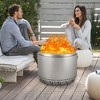 27 InchPortable Stainless Steel Smokeless Fire Pit with Stand - 2 of 4
