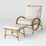 2pc Sculptured Statement Patio Chair & Ottoman - Opalhouse™