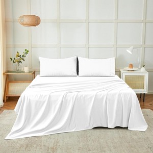 4 Piece Sheet Set Ultra Soft, Easy Care Hotel Collection Sheet 16 Inches Deep Pocket Sheets - Cotton Passion - 1 of 4