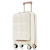 Hardshell Luggage Set,3-Piece Lightweight Suitcases (20"/24"/28") with Spinner Wheels,Cup Holder,20" Front Opening Carry-On with USB Port–Cuddlewood - 2 of 4