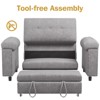 Dyonery 3-in-1 Convertible Sofa Bed, Pull Out Sleeper Sofa with  Adjustable Backrest - 4 of 4