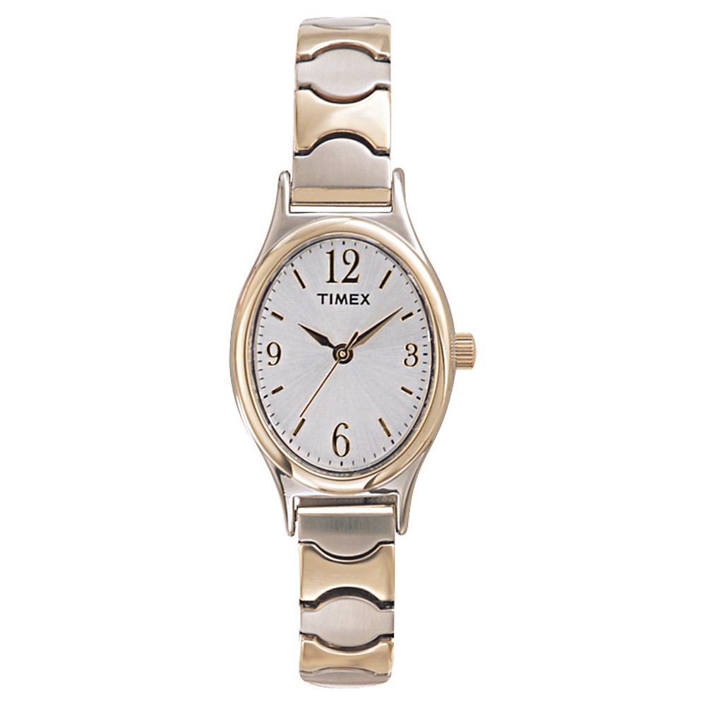 UPC 753048107339 product image for Women's Timex Expansion Band Watch - Two-Tone T263019J, Silver | upcitemdb.com